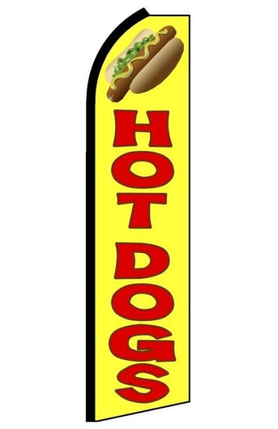 Hot Dog Swooper Flag