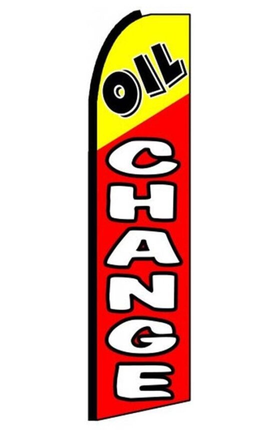 Oil Change (Red/Yellow) Swooper Flag