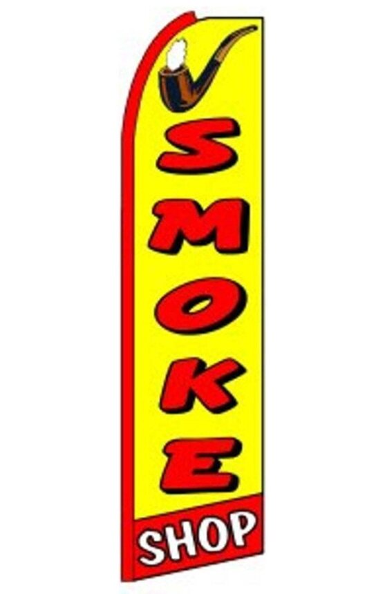 Smoke Shop (Yellow) Swooper Flag