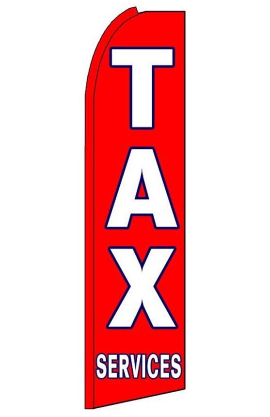 Tax Service Swooper Flag