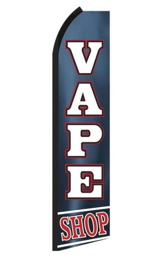 Vape Shop (Blue) Swooper Flag